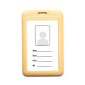 Vertical Horizontal  Card Holder With Lanyard Plastic Badge ID Card Holder for Office Business