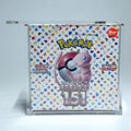 SHP Wholesale Pokemon TCG  Japanese Booster Box Advanced Durable Acrylic Case 151 Japanese Booster Box  Case for Pokemon