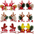 New Christmas Hairpin Party Decor Christmas Gift Antlers Duck Mouth Clips Bowtie Bell Right Clips