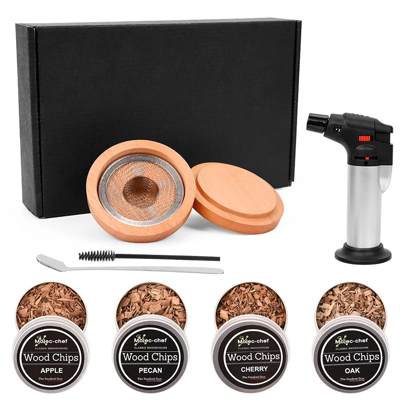 2023 Cocktail Smoker Kit with Torch Old Fashioned Whiskey Smoker Set