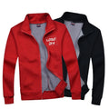 Comfortable Pure Cotton Fleece Thick Winter Jackets Stand Collar Men's Sweatshirts Jackets