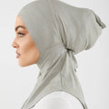 2023 Newest Ninja Neck Cover Muslim Bamboo Jersey Underscarf  Tie-Back Underscarf Long Cover Stretchy Elastic Undercap