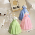 Aromatherapy Candle Plaster Grinding Tool Princess Dress Wedding Dress Fluffy Evening Dress Cake Silicone Mold