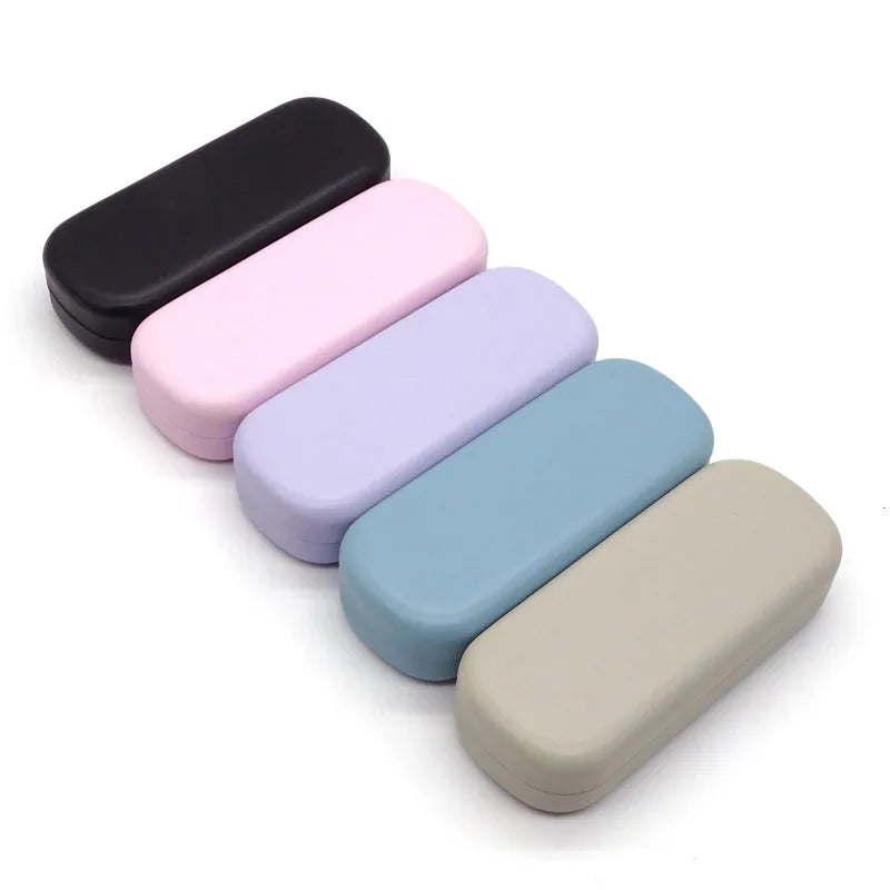 Eye Glasses Case Candy Color Custom Logo PU Microfiber Glasses Packaging Set with Cloth Bag and Box for Eyewear