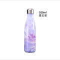 Custom Logo Thermal Double Wall Vacuum Flask Insulated Sports Drink Cola Shaped 304 Stainless Steel Water Bottle