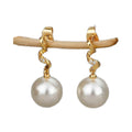 Simple Pearl Earrings for Ladies Trendy Luxury Zircon Design for Parties Gifts Engagements Anniversaries