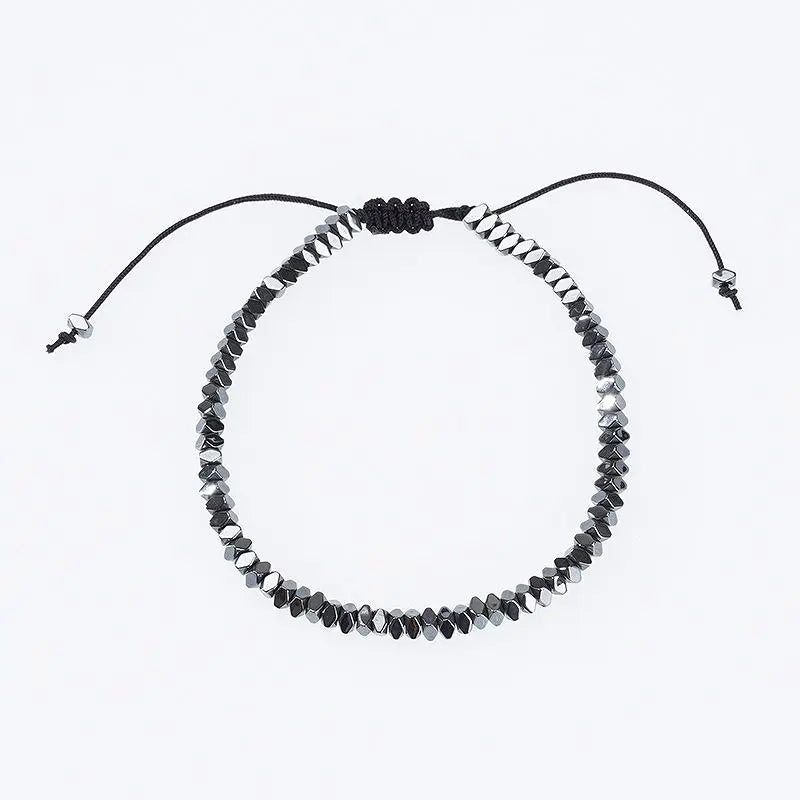 Colorful Hematite Natural Stone Adjustable Bracelet for Women S296
