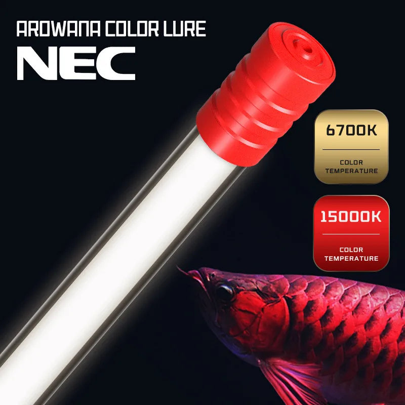 Mayin Waterproof Arowana Color Aquarium Lamp 13000K Three Primary Color T5 Fish Tank Lamp Made of Plastic