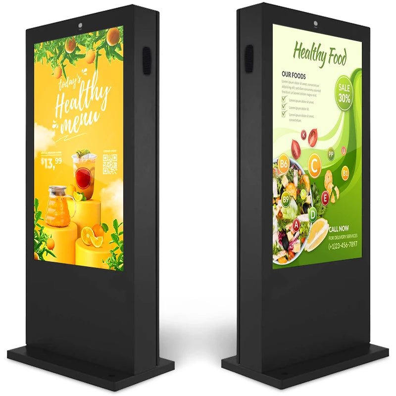 55 Inch Outdoor Floor Standing Interactive Waterproof LCD Digital Signage Display Advertising Screen