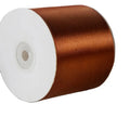 Factory Wholesale 100% Polyester Eco-Friendly Woven Satin Ribbons 75mm Solid Color 50Y/roll Customized Single Face Decoration