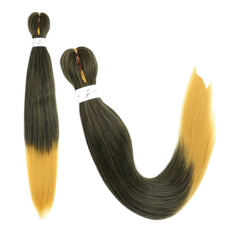 FX-HA14 Wholesales Silk Hotsell African Colorful Braid 26 Inches Gradient Color Synthetic Braiding Hair Extension EZ Large Braid