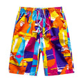 Men's Polyester Surf Board Shorts Waterproof Swimming Trunks Digital Printing Sport Beach Shorts