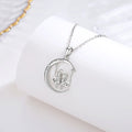 Merryshine 925 Sterling Silver Moon Shape Necklace for Women Custom Jewelry Best Friend BFF Trendy Style for Weddings