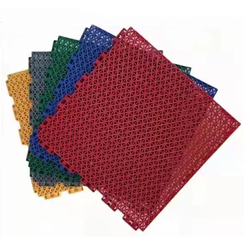Self Locking Tiles Mat 3x3 Basketball Sports Flooring PP Suspended Modular Indoor Sports Court