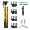 WAIKIL New Style Professional USB Rechargeable Hair Trimmer R Blade Trimmer Haircut Set Cordless Mini Portable Hair Clipper