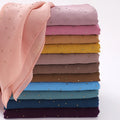 New Shimmer Diamond Bubble Chiffon Hijab for Women Wholesalers Rhinestone Muslim Scarf Soie De Medine Ethnic Scarves Spring