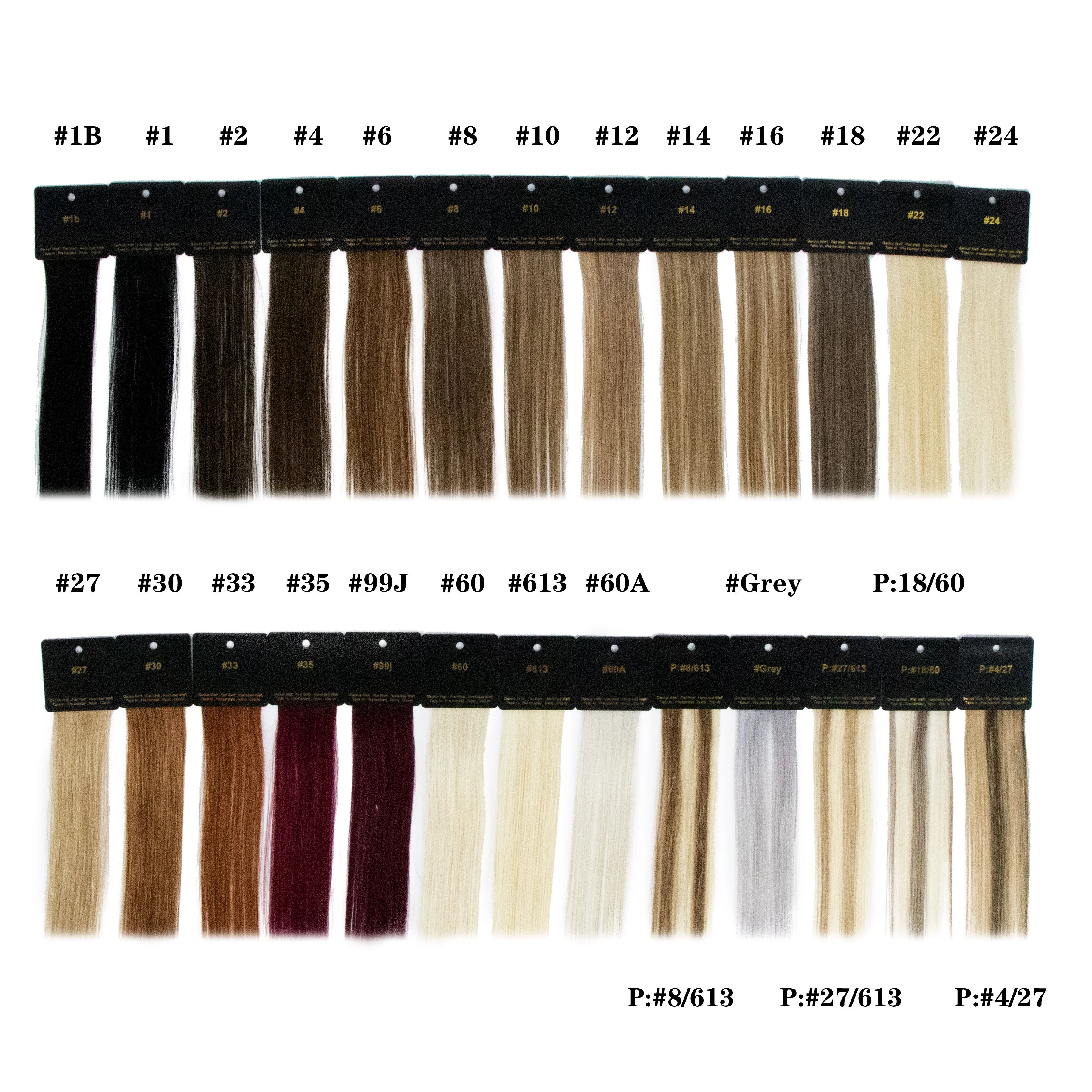 Ready to Ship Human Hair Color Ring Swatches for Extensions Luxury Hair Color Ring for Salon