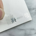 Small Size Sliver Metal Sticker for Business Easy to Use 3D Sticker