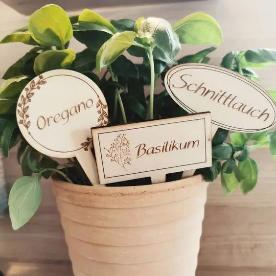 Customized T-shaped Labeling Marker Tray Marker Tool Bamboo Wood Garden Mark Diy Quiz Plant Mark Wooden Plant Label