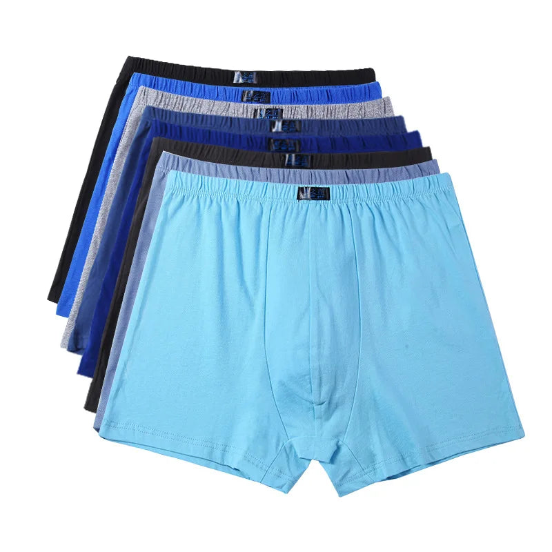 Men's Plus Size Cotton Boxers 100% New Loose Shorts Underwear