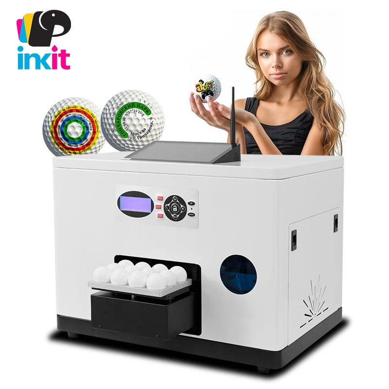 Smart Golf Ball UV Printer Machine to Custom Print Golf Balls Wifi Bluetooth Connection Customizable App