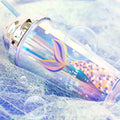 Wholesale Mermaid Mug Tumblers Glitter Plastic Smoothie Cups With Lid and Straw