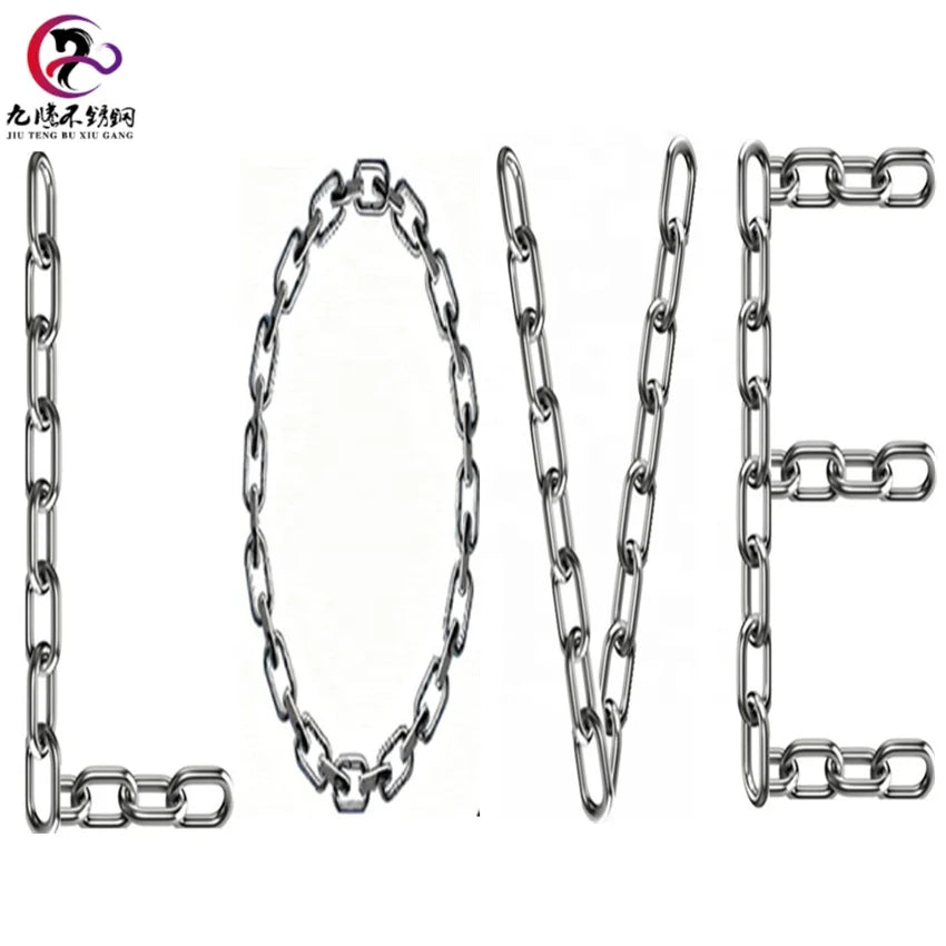 Wholesale Customized Stainless Steel Long Chains 304/316 DIN766 DIN763 Short Link Anchor Chain for Lifting