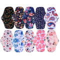 Medium Size Reusable Women's Sanitary Pads for Feminine Customized Wholesale Bamboo Charcoal Washable Cloth Menstrual Pads