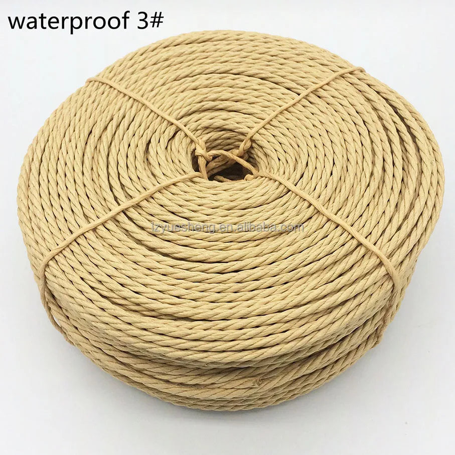 China Factory 100% Paper 3 Strands Twist Rope Danish Paper Cord Recyclable 4mm/5mm for Furniture or Chair