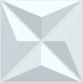 Irini Modern 3D PVC Fireproof & Waterproof Wall Panels with Geometric Diamond Design for Household Use in Home Office