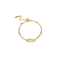 Angel Wing Charm Bracelet for Women Girl Stainless Steel Gold Double Layer Beads Chain Bracelets Trendy Jewelry Birthday Gift