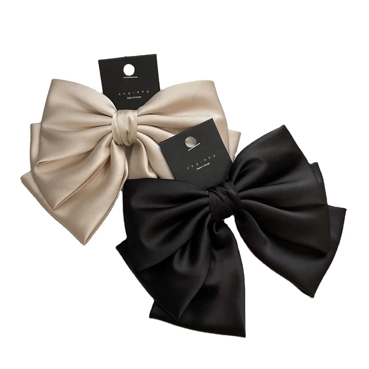 Korean Cute Large XXL Satin butterfly Bows Hair Claw Clip for Women