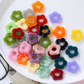 Acrylic Flower Beads Hollow Flower Loose Beads Spacers Beads Bulk Without Hole