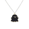 Personalized Necklace Couple Necklace Cute Black and White Ghost Pendant Necklace for Boys and Girls