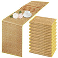 Glitter Table Runner for Birthday Wedding Holiday Celebration Party Decorations12 X 72 Inch Gold Sequin Table Runners