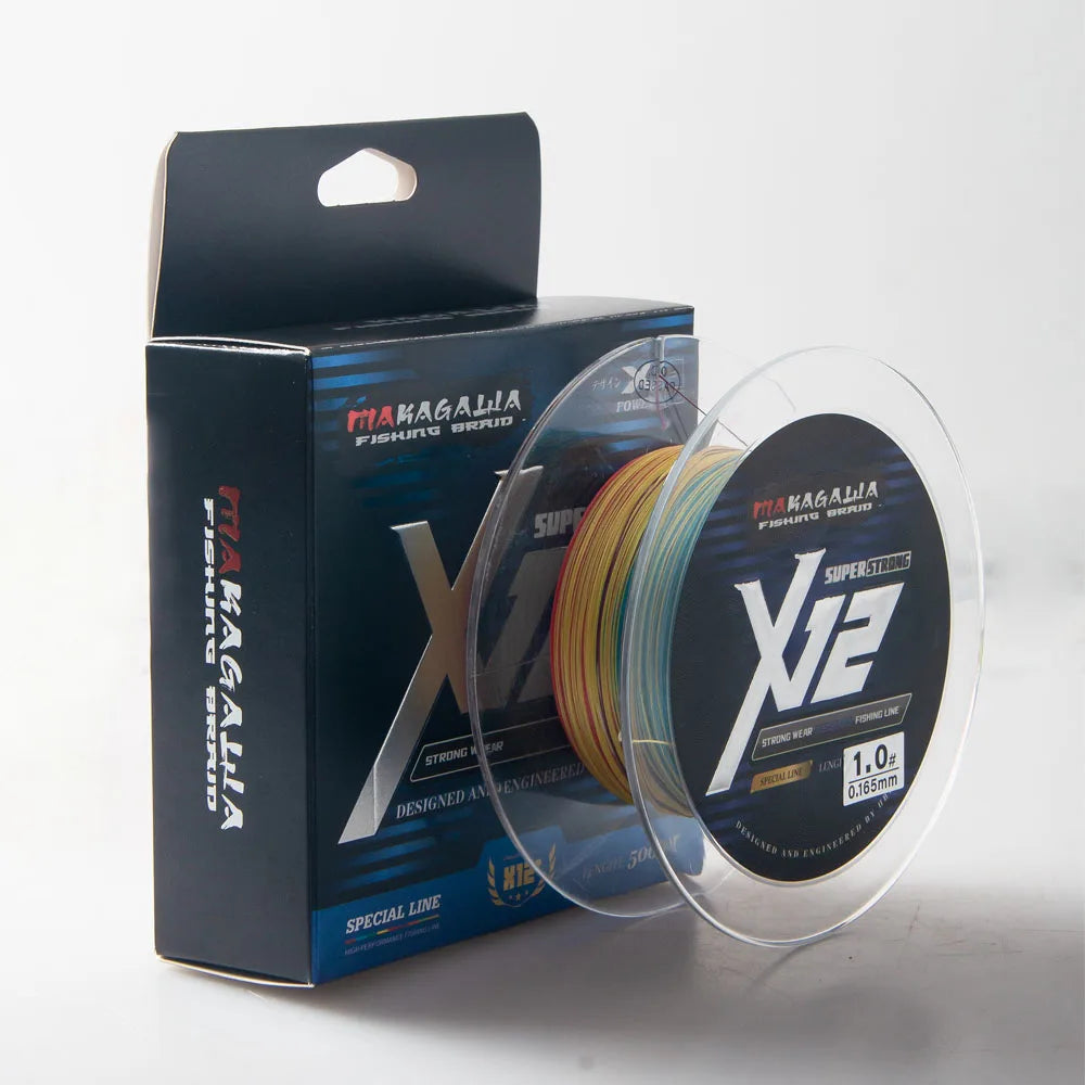 Cheap X12 Braided Wire Fishing Line Long Floating Polyethylene for Big Game for Stream Lake River Fishing