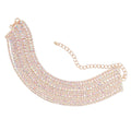 New Selling Personality Charm Multi-layer Girl Hip Hop Trend Gold Silver Luxury Tennis Full Diamond Bracelet for Women