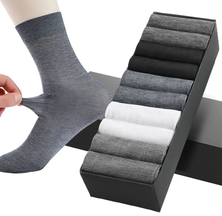 Summer Tube Sock for Men 10pack Dress Breathable Cheap  Solid Plain White Black Wholesale Promotion Socks