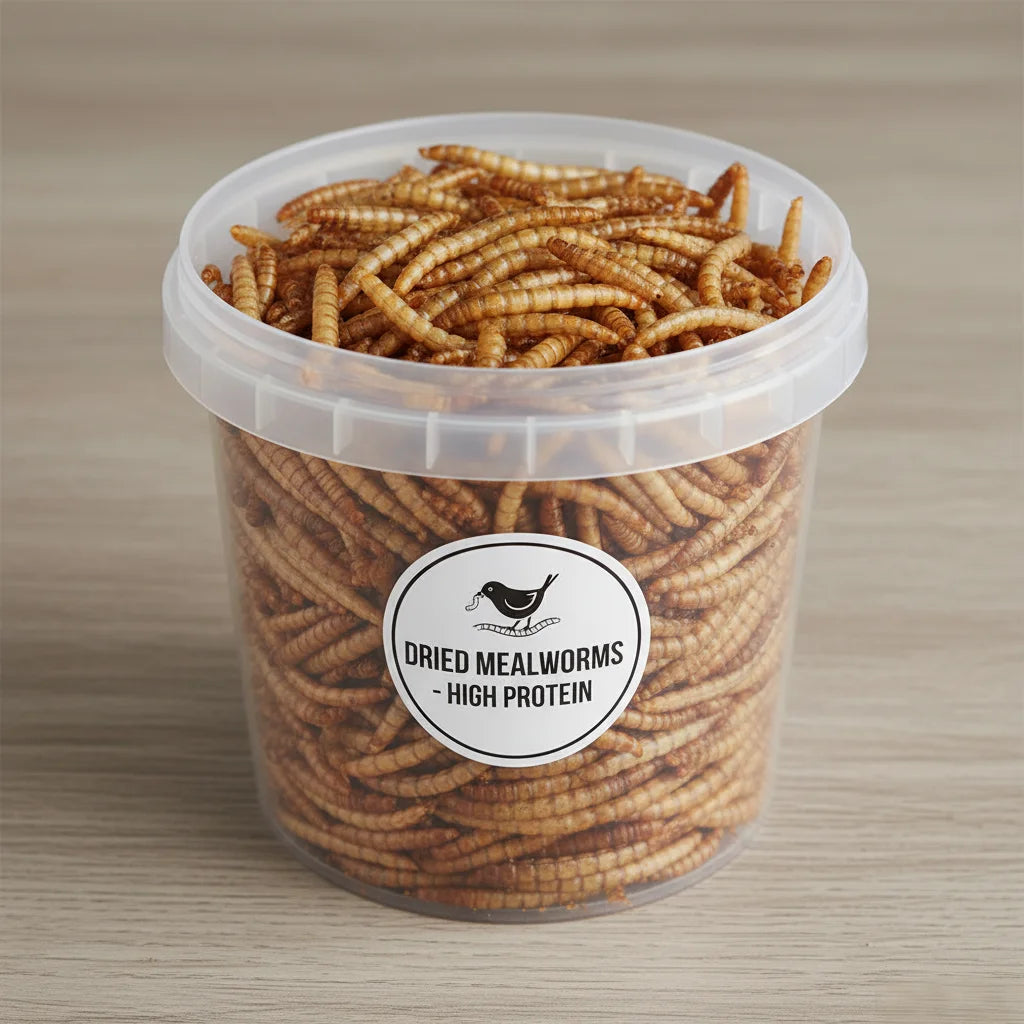 Ranova Organic High-Protein Meat-Dried Mealworms for Birds-Bird Treats Digestive Health Benefits No Artificial Colors Flavors