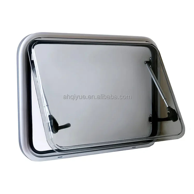 Custom Size RV Window Round Corner Design ABS Inner Frame Thermal Break 1200x800mm
