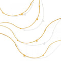 Simple 18K Gold Plated Stainless Steel Chain Necklace Fashion Stainless Steel Heart Necklace for Women