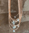 Cute Design 2mm Faceted Natural Crystal Stone Handmade Beads Gemstone Choker Necklace Women Jewelry
