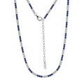Minimalist Layered Wearing 925 Sterling Silver AAAA Zircon Tennis Necklace Trendy Fine Jewelry for Engagement Party Gift