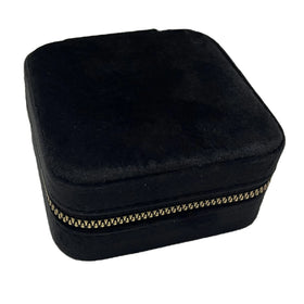 Black Velvet Travel Jewelry Box Organizer Jewelry Box Women Gift Velvet Jewelry Box