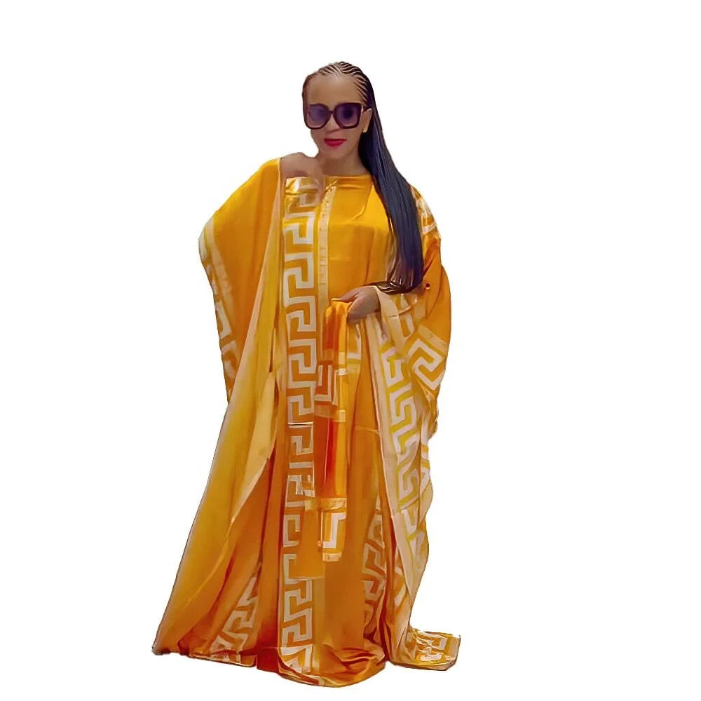 New Arrival Dark African Dera Kaftan Dress Free  african Print Rayon Dress African Women Casual Dresses
