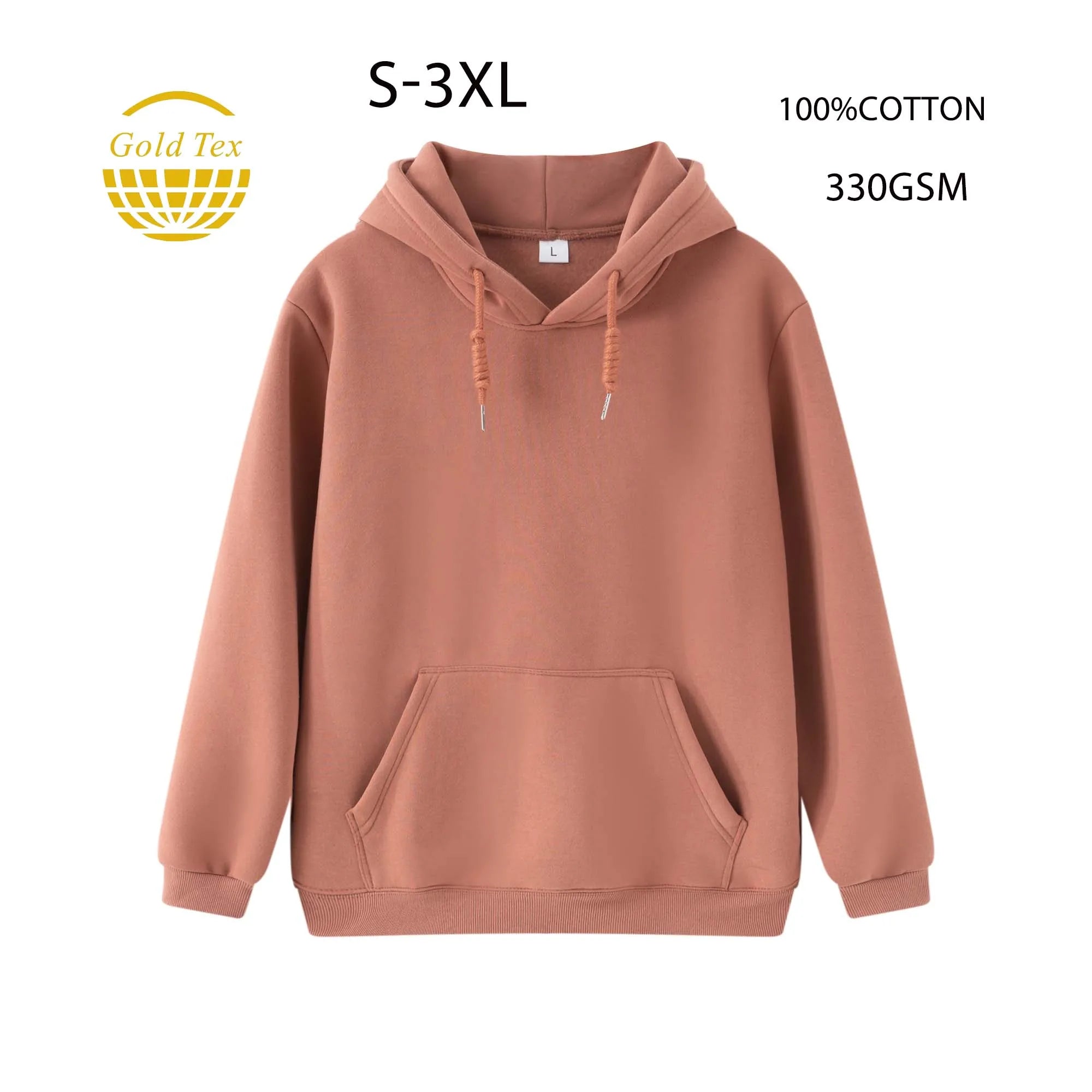 330GSM 2023 New Style 100% Cotton Pullover Heavy Designer Blanks Autumn Print Hoodies for Men