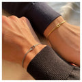 Fashion Valentine Gift Jewelry Bracelet Unisex Infinity Love Knot Double Snake Chain Bracelet for Couples