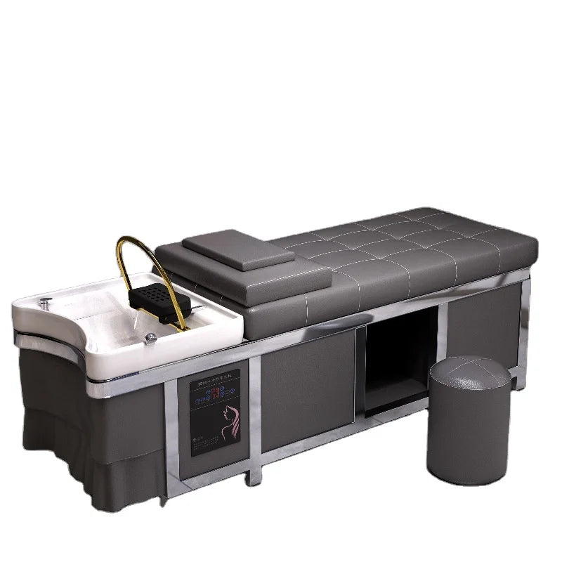 Double Sided Hair Styling Stations Salon Furniture Salon Mirror Station Wood Modern Package Feature Material Origin Type Life