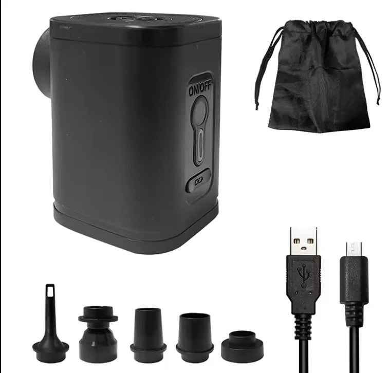 Portable Pocket Air Pump with Camping Lantern USB Rechargeable Tiny air Pump with Battery