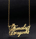 Waterproof Stainless Steel Stacked Name Butterfly Pendant Necklace Romantic Fashionable Jewelry Personalized Anniversary Gifts